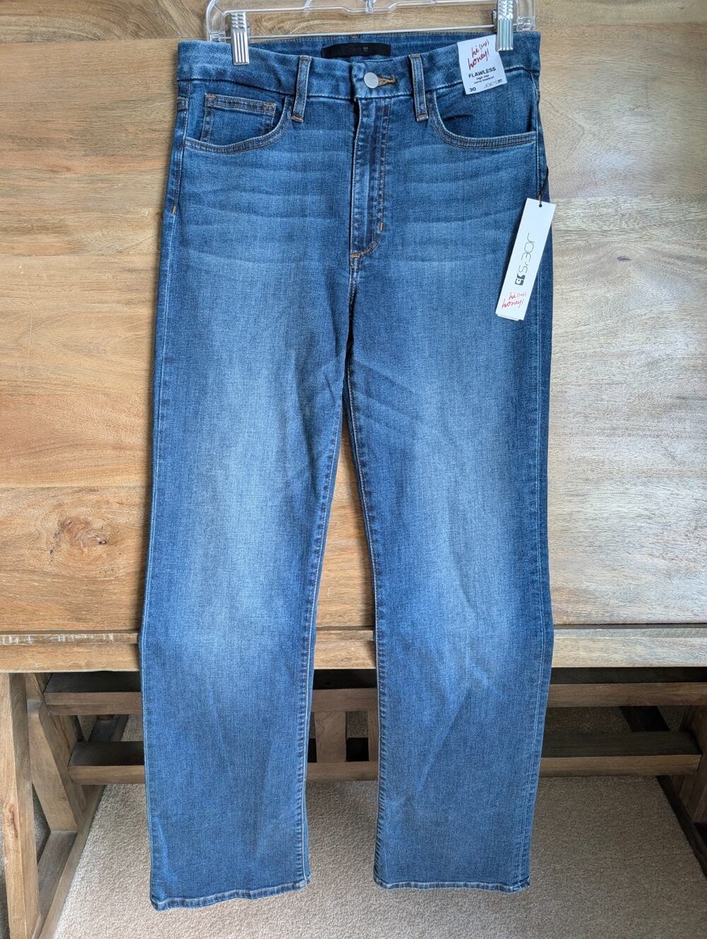 NWT Joe's Hi Honey Stephaney Jeans Womens 30 Blue Denim High Rise Curvy Bootcut